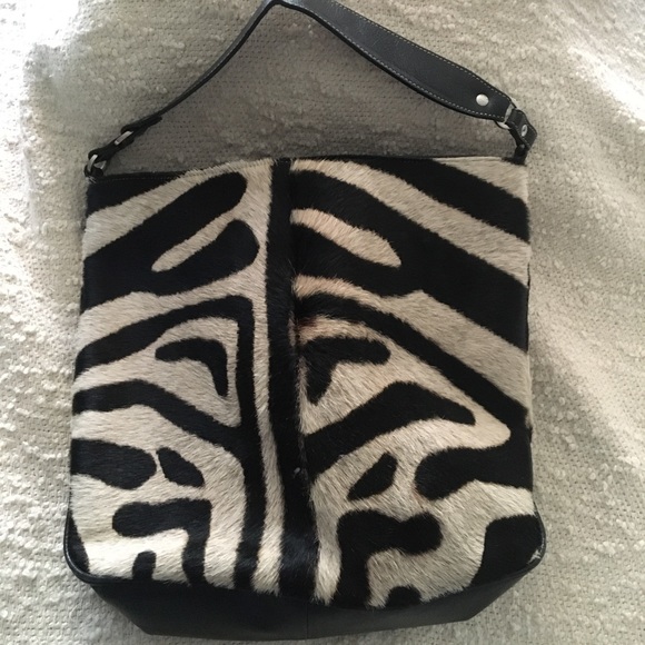 Animal Print Tote Black & White Bag/Purse - Picture 5 of 15
